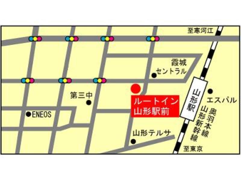 Hotel Route-Inn Yamagata Ekimae Zewnętrze zdjęcie